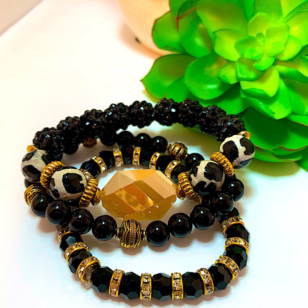 Set of three bracelets